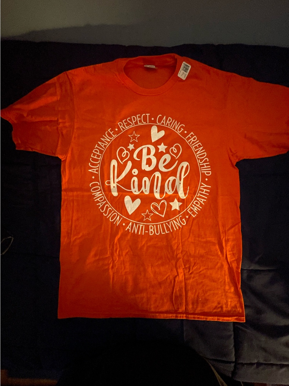 Be Kind Graphic Short Sleeve T-Shirt - Orange